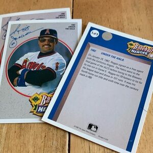 Baseball heroes Reggie Jackson card 5 of 9